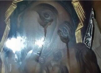 ЗАПЛАКАЛА икона Богородице у Грчкој