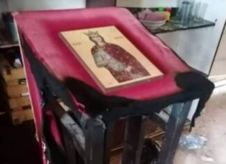 ЧУДО У MАНАСТИРУ СВЕТЕ ВАРВАРЕ KОД НОВОГ ПАЗАРА УОЧИ СВЕТЕ ПЕТKЕ: Вандали запалили икону, ватра се сама угасила