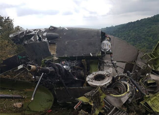Богородица у срушеном хеликоптеру