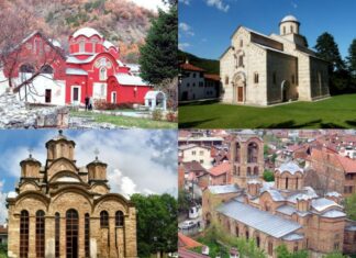 Манастири и црква на Косову и Метохији који се налазе на листи светске баштине УНЕСКА
