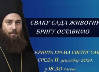 Епископ топлички Петар: Сваку сада животну бригу оставимо