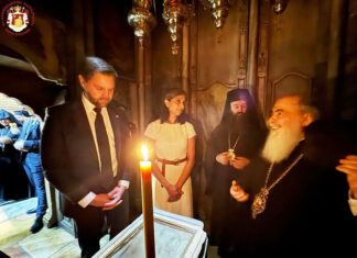 Јерусалимски патријарх примио потпредседника САД Венса у Цркви Светог Гроба