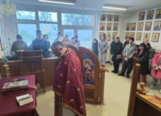 Литургија у параклису Блажене Ксеније Петроградске у Дому за децу и омладину ометену у развоју у Ветернику